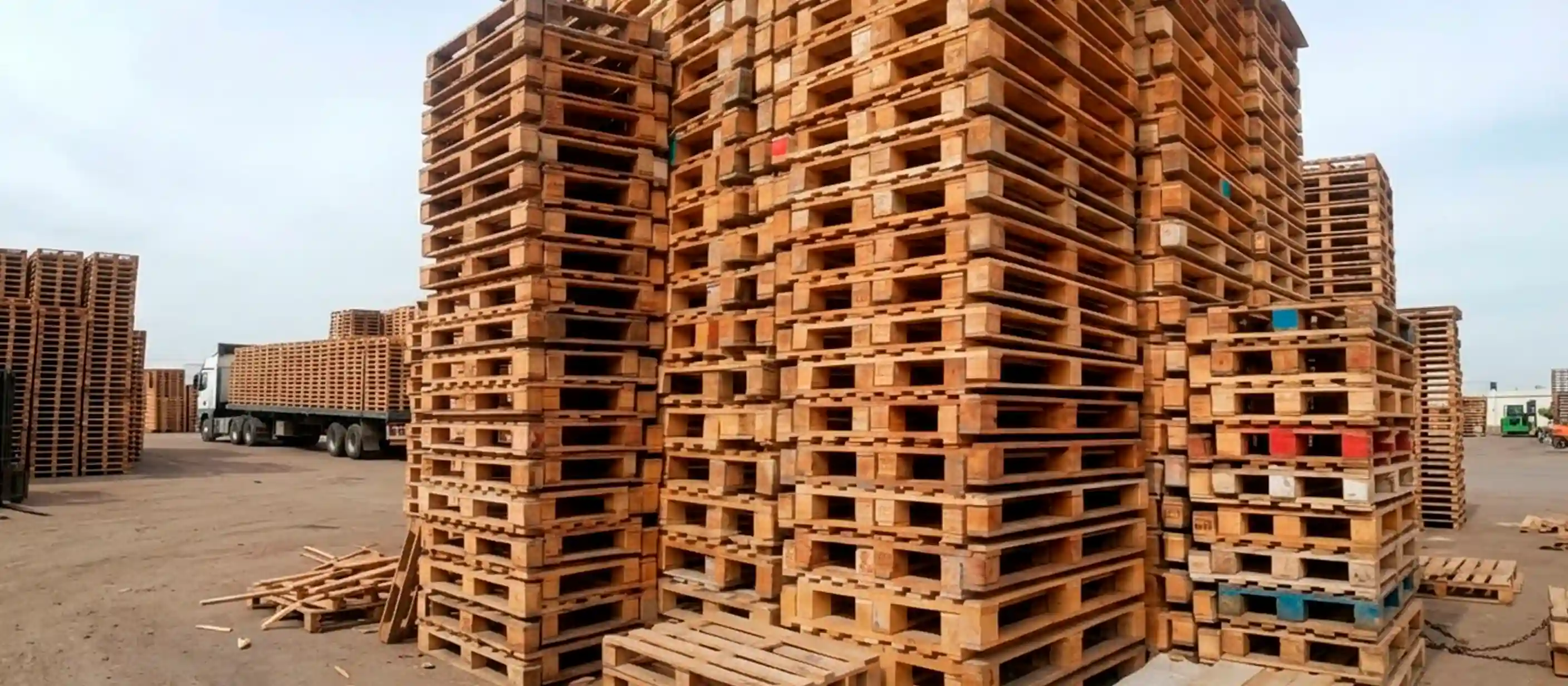 Detalle del proceso de restauración de pallets de madera