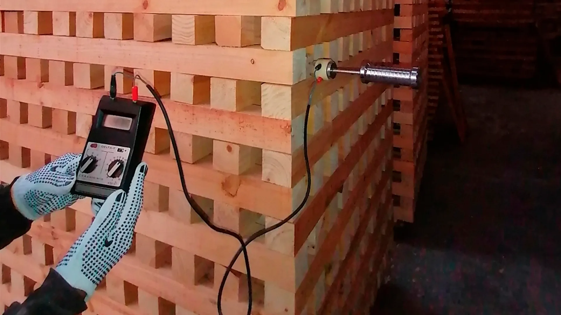 Proceso de secado de madera