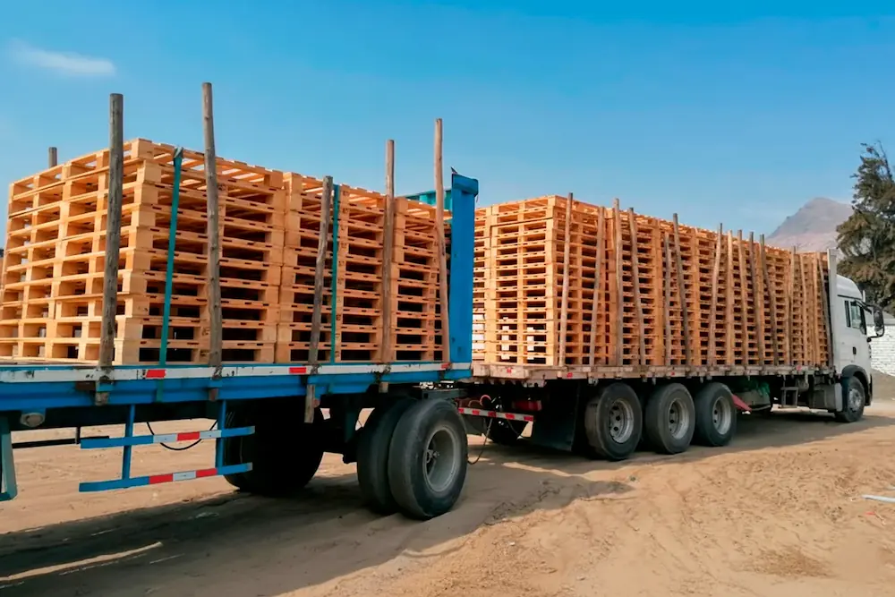 Pallet de madera de alta resistencia fabricado por Selma Perú