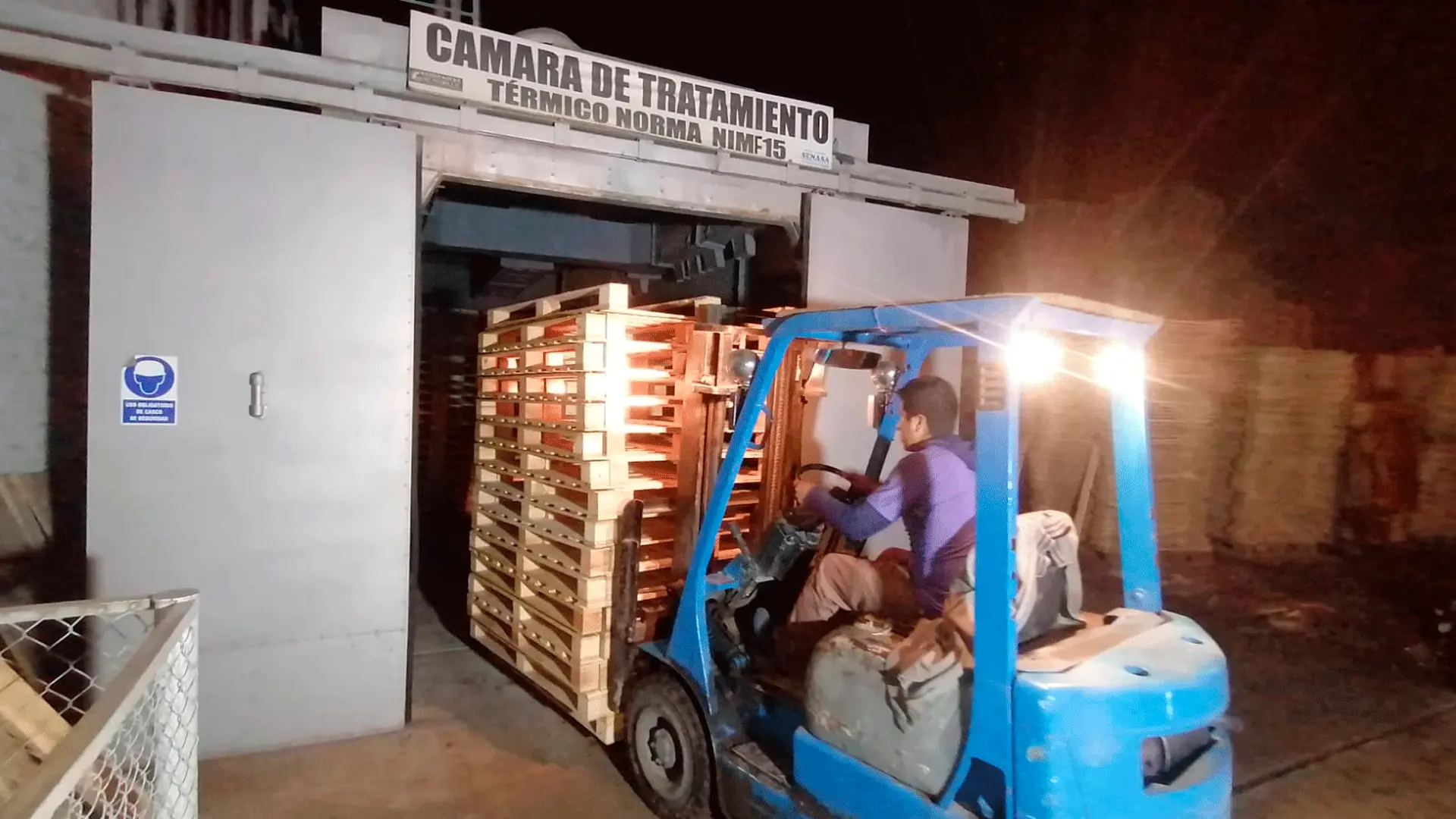 Tratamiento térmico para pallets